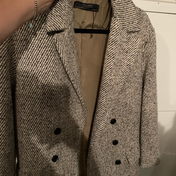 Grey Blazer Jacket Over sized - Picture 2 of 3